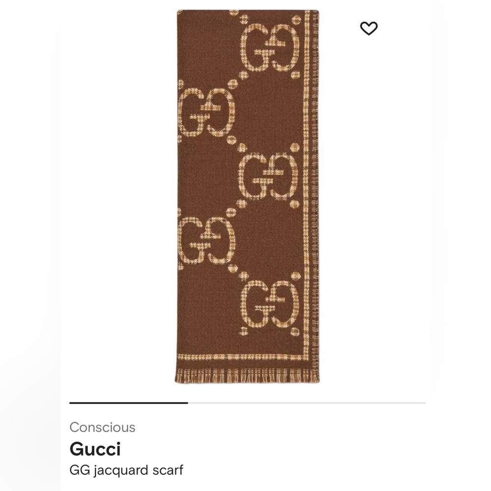 Gucci GG jacquard scarf monogram